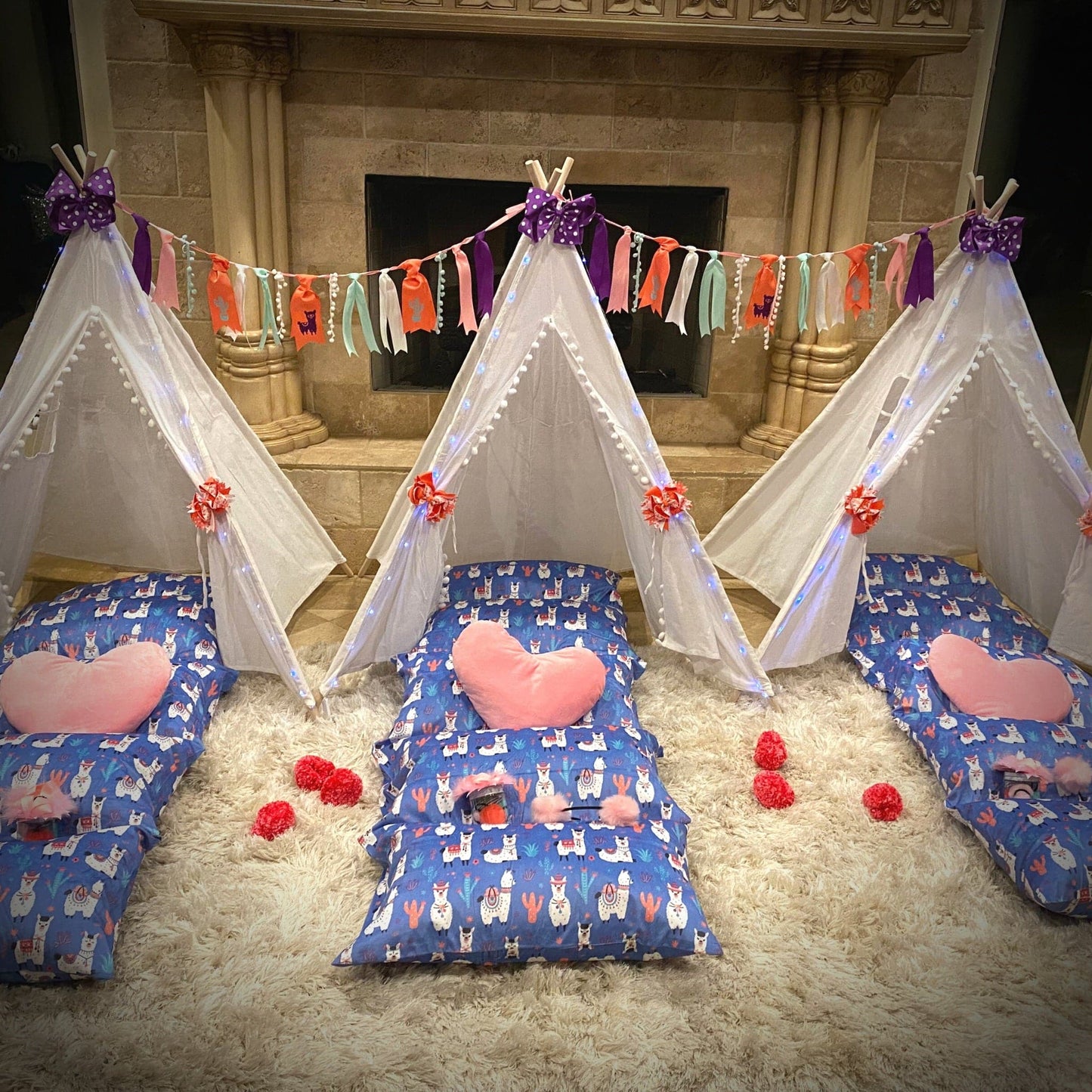 Llama Party, Llama Glamping Paty Set, Llama Teepee Tent Party